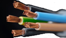 Picture of exsposed copper wires